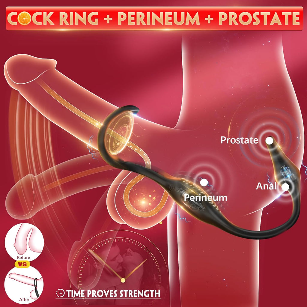 VibrantFusion Powerful Prostate Vibrator Penis Ring