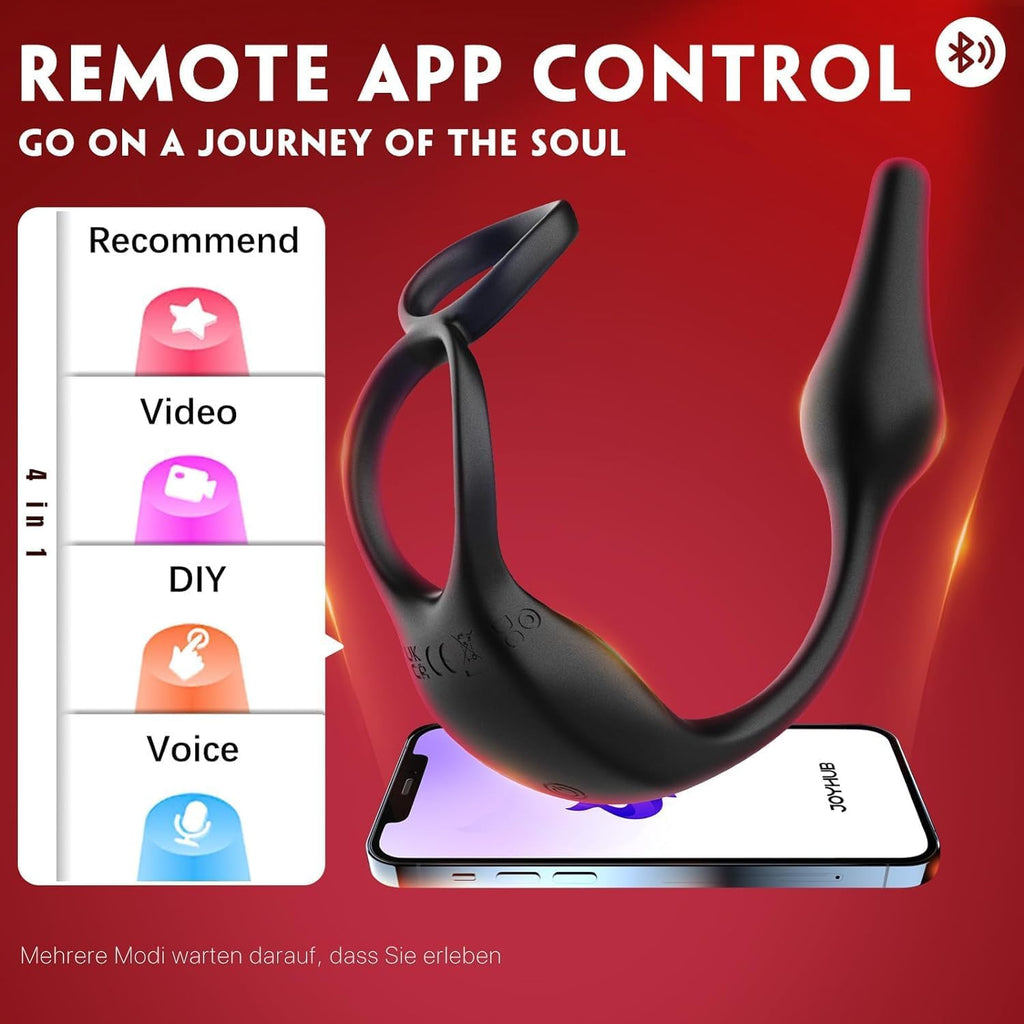 VibrantFusion Powerful Prostate Vibrator Penis Ring