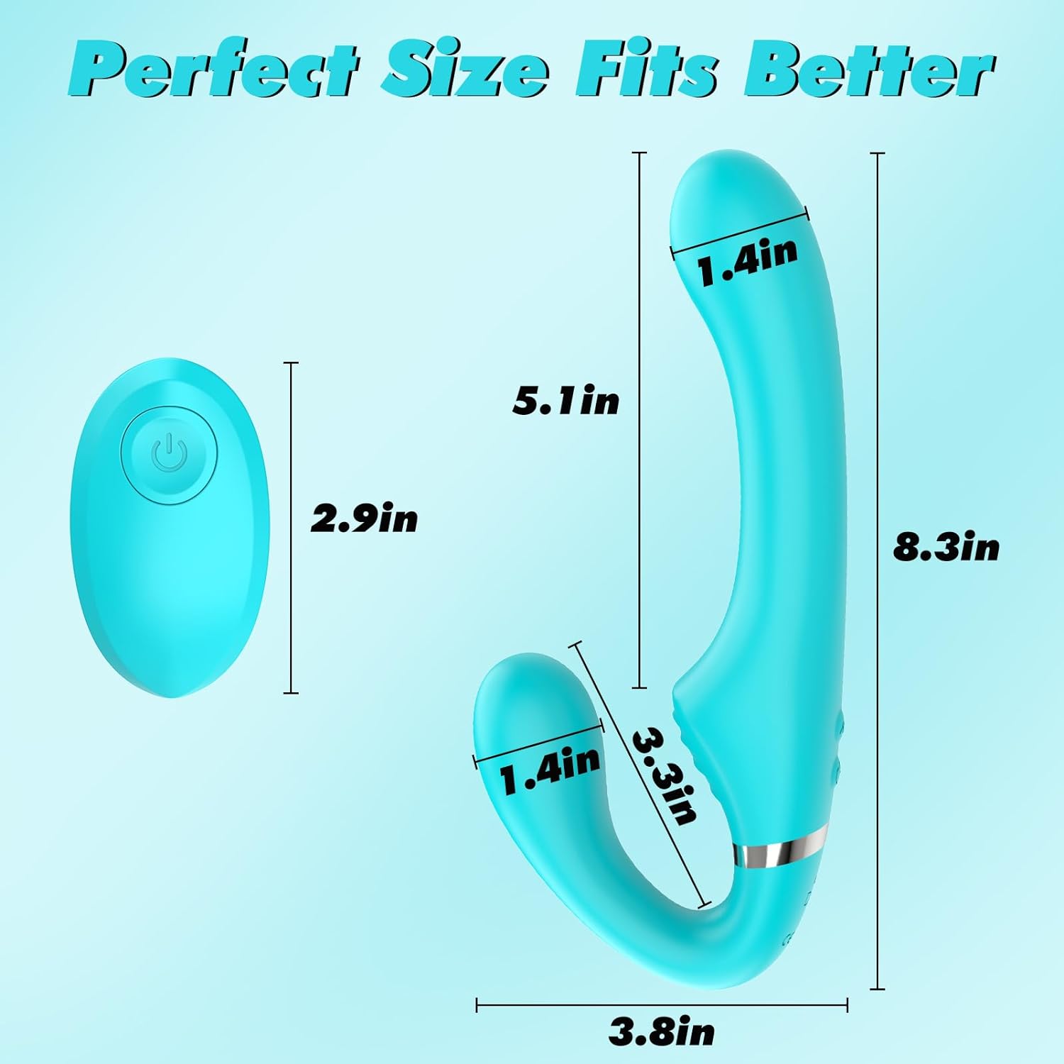 Vibrating Double-Ended Strap-On Dildo for Intense Pleasure