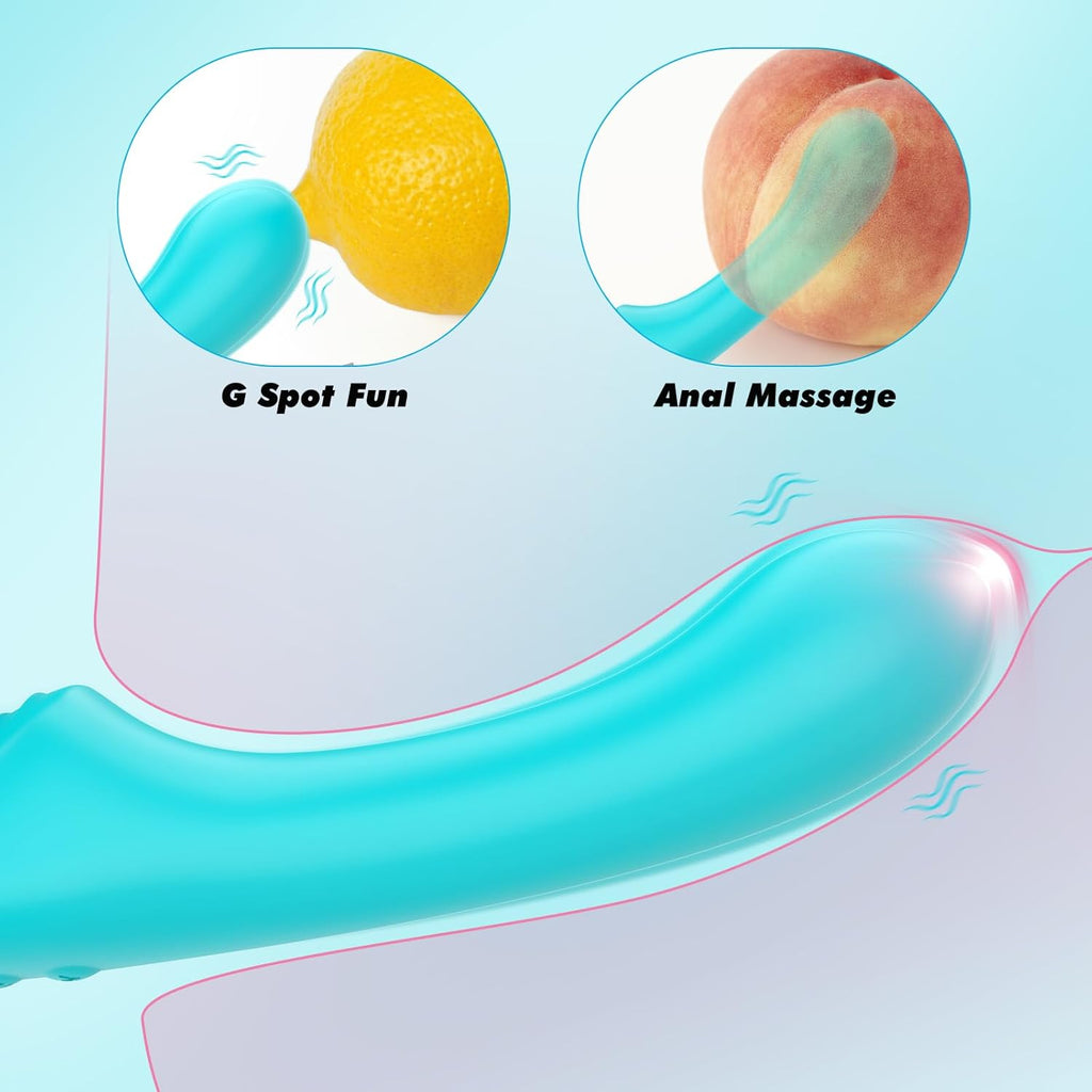 Vibrating Double-Ended Strap-On Dildo for Intense Pleasure