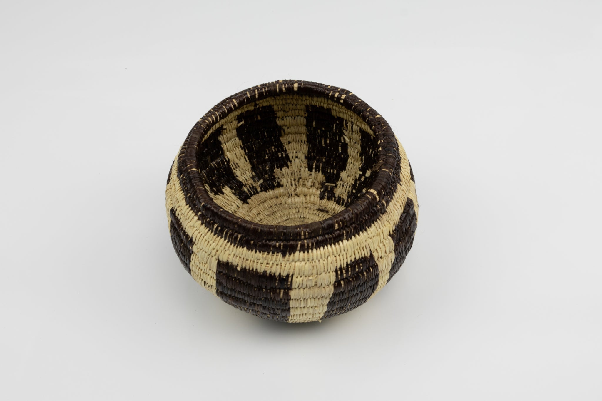 Vintage Handmade Woven Basket Fair Trade