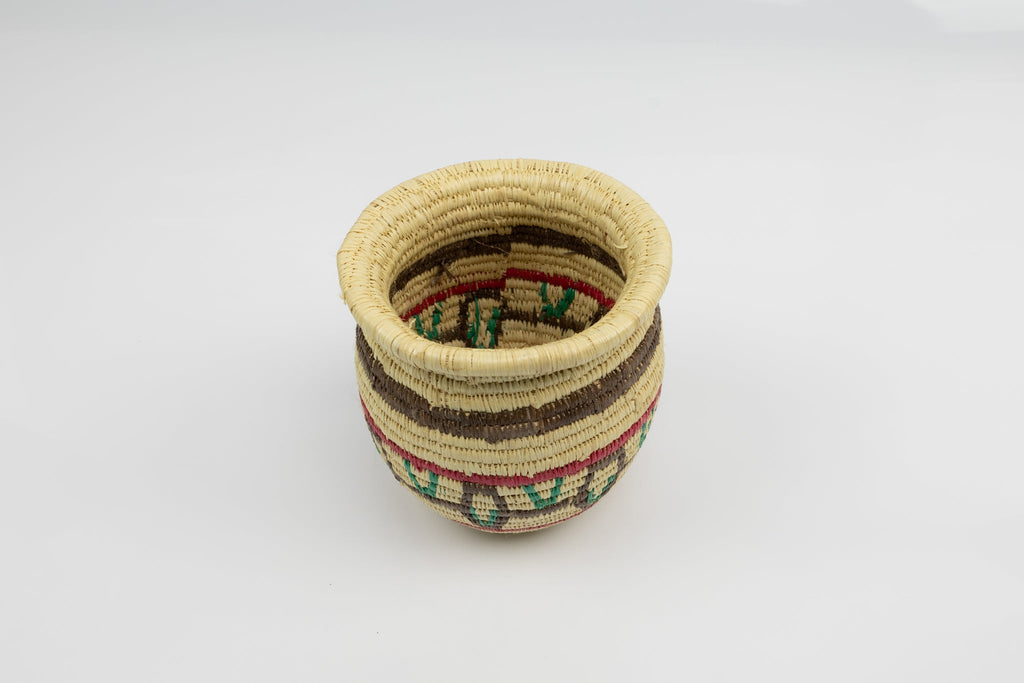 Vintage Handmade Woven Basket Fair Trade