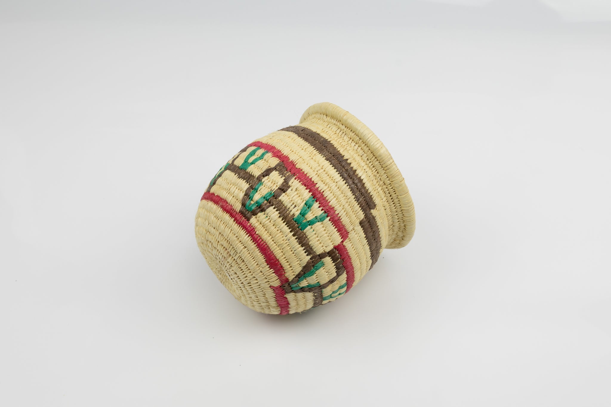 Vintage Handmade Woven Basket Fair Trade