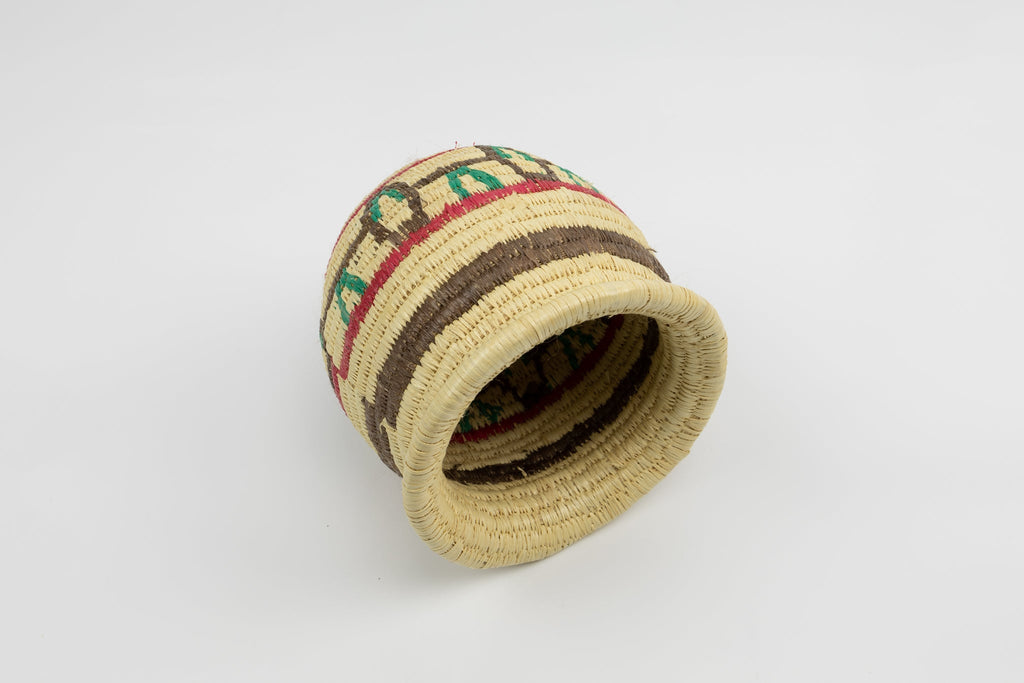 Vintage Handmade Woven Basket Fair Trade