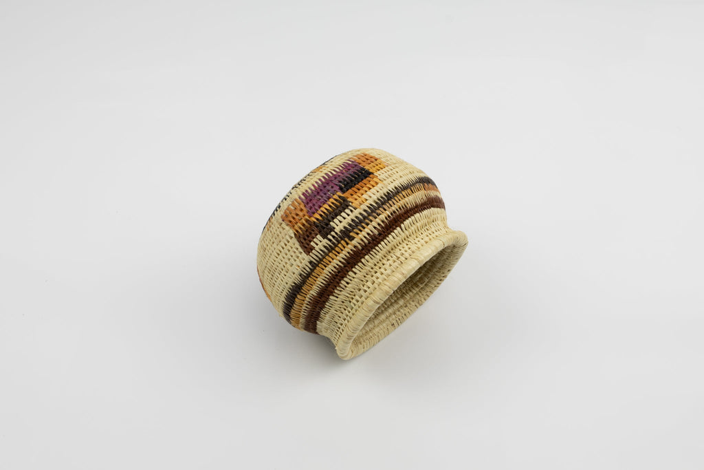 Vintage Handmade Woven Basket Fair Trade