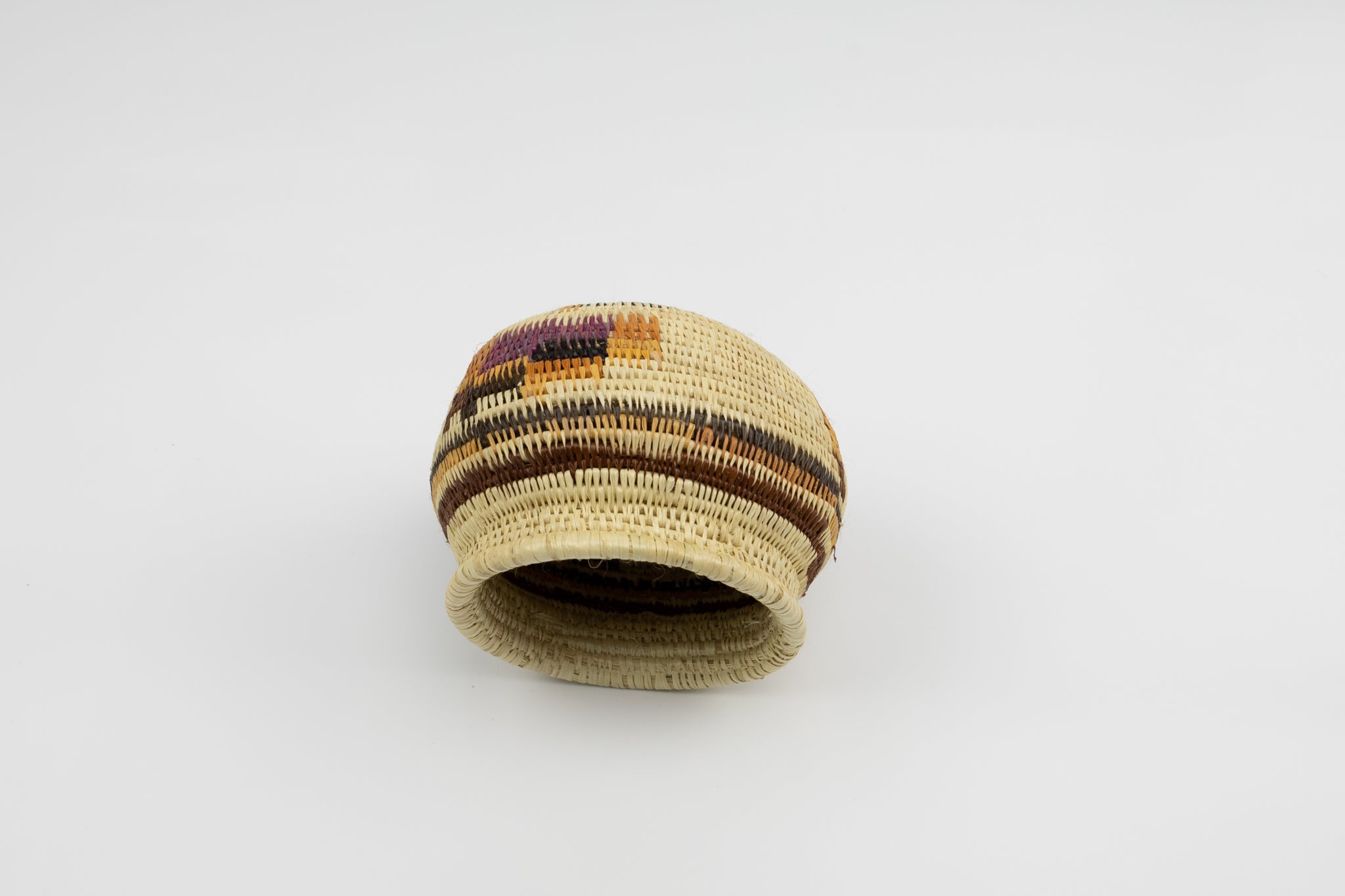 Vintage Handmade Woven Basket Fair Trade
