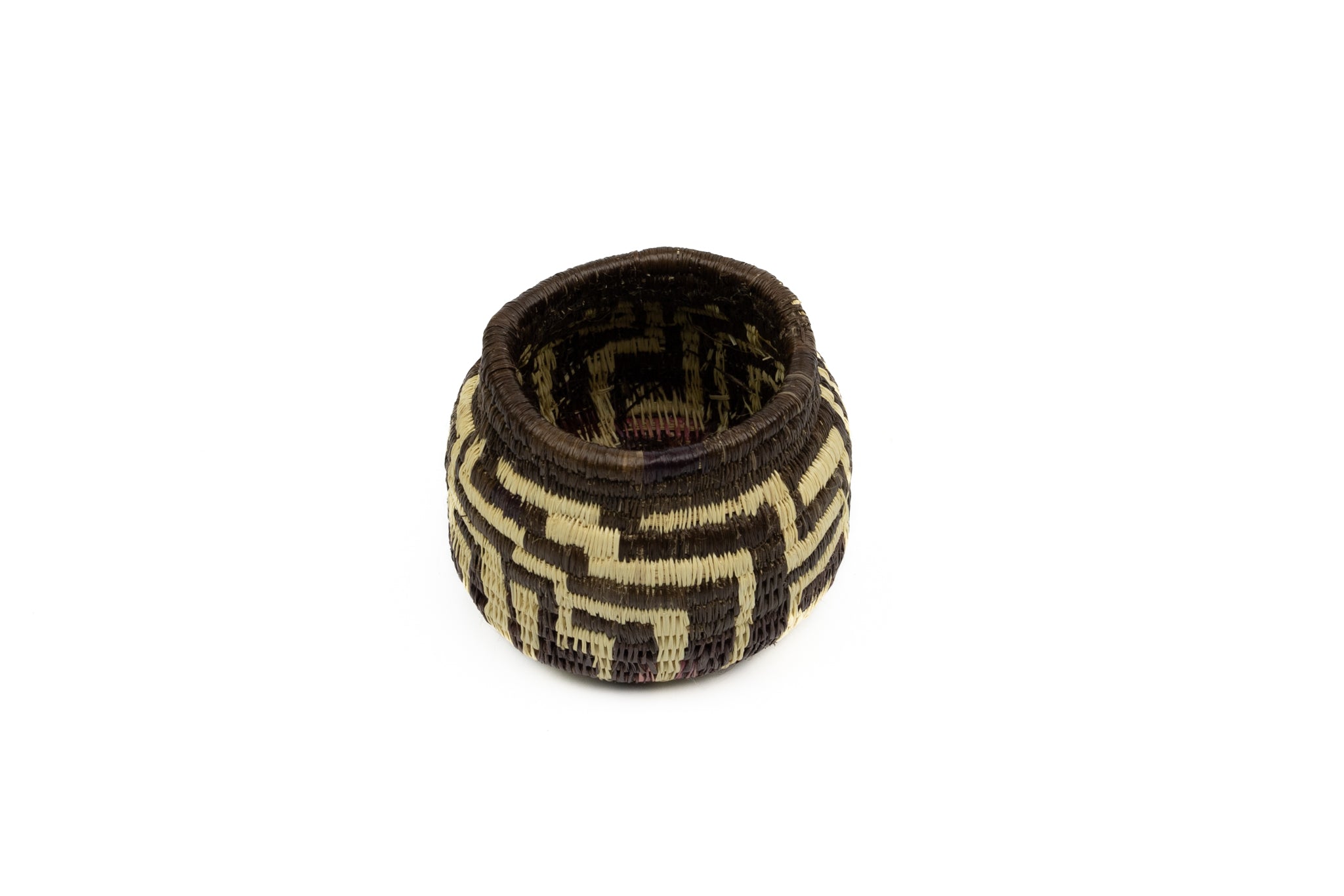 Vintage Handmade Woven Basket Fair Trade