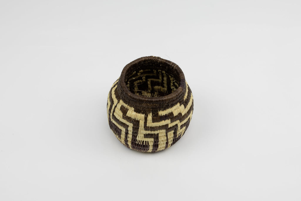 Vintage Handmade Woven Basket Fair Trade