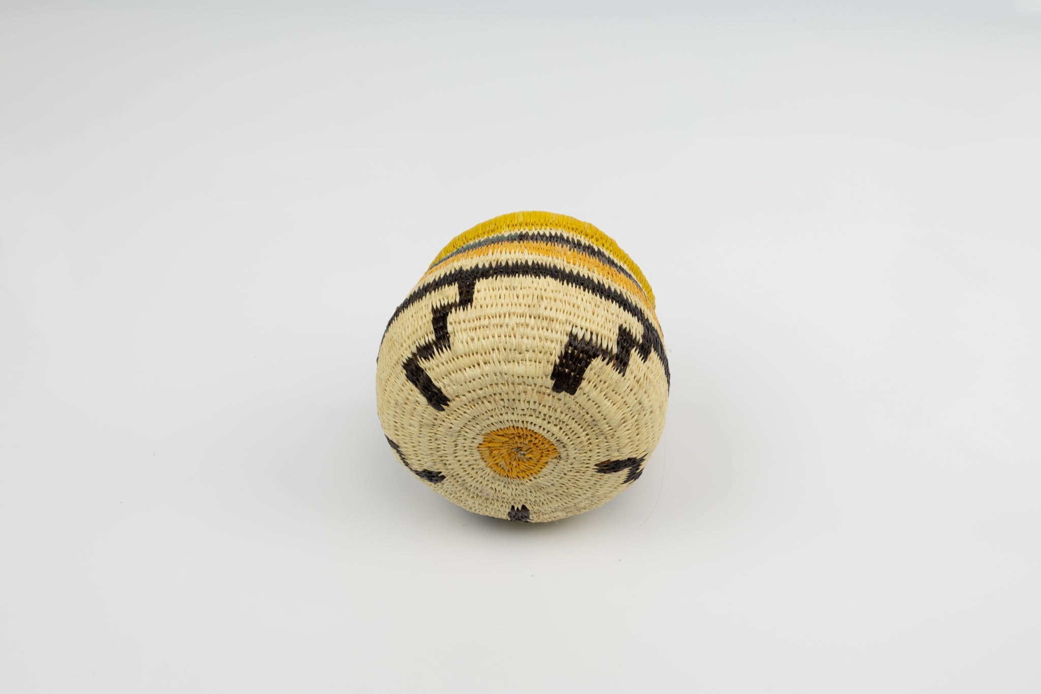 Vintage Handmade Woven Basket Fair Trade