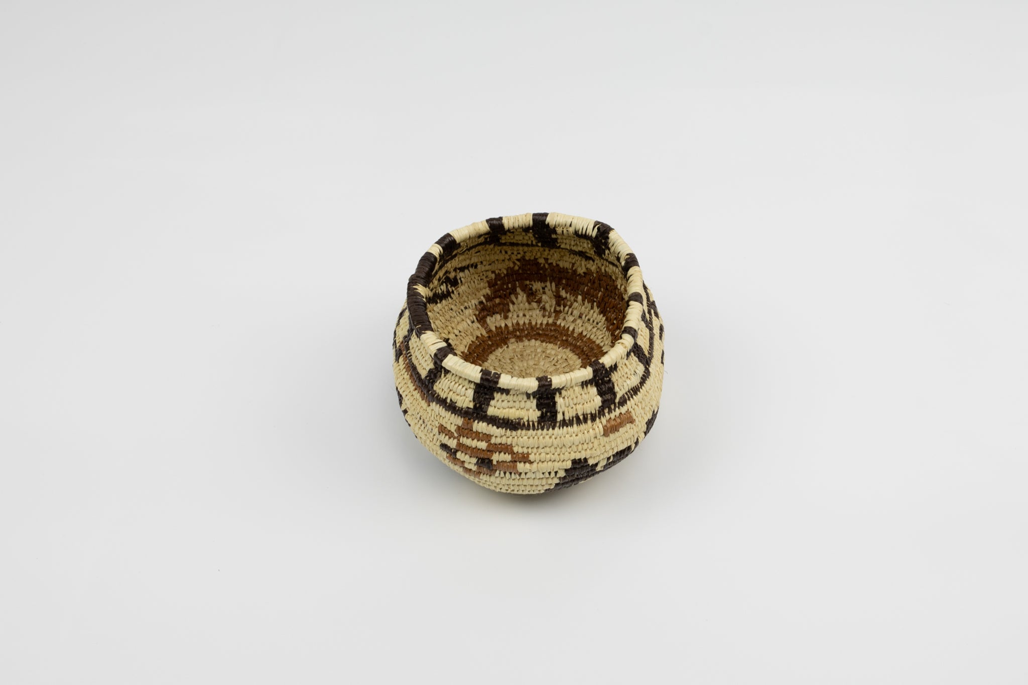 Vintage Handmade BAT Woven Basket Fair Trade