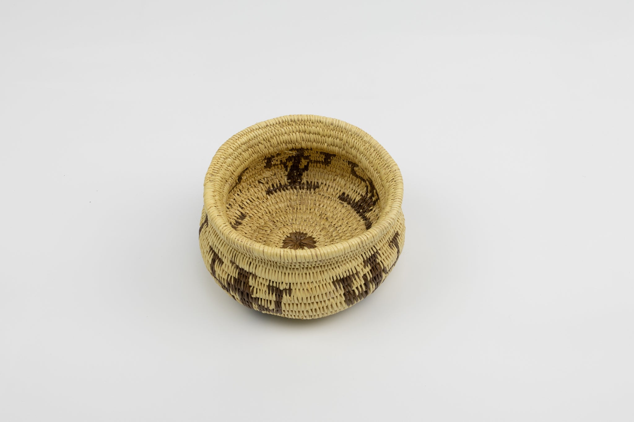 Vintage Handmade Woven Basket Fair Trade