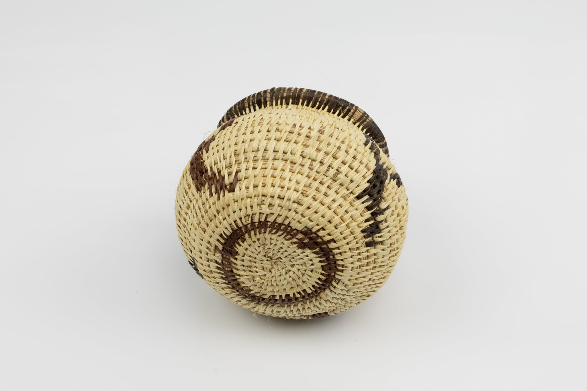 Vintage Handmade Woven Basket Fair Trade
