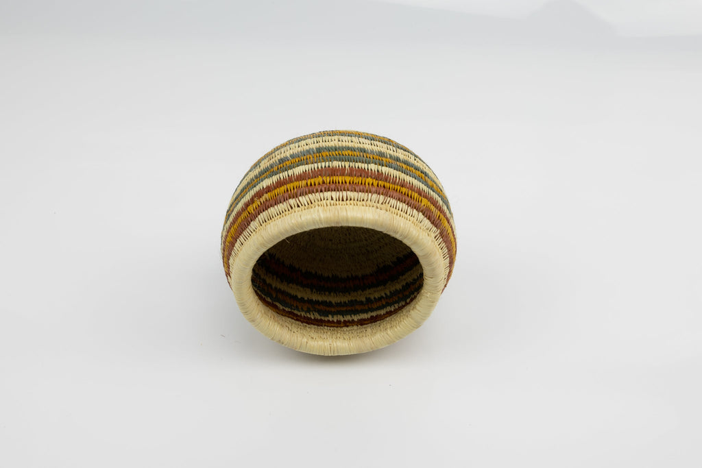 Vintage Handmade Woven Basket Fair Trade