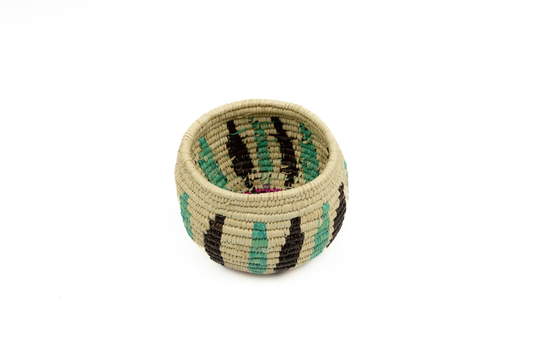 Vintage Handmade Woven Basket Fair Trade