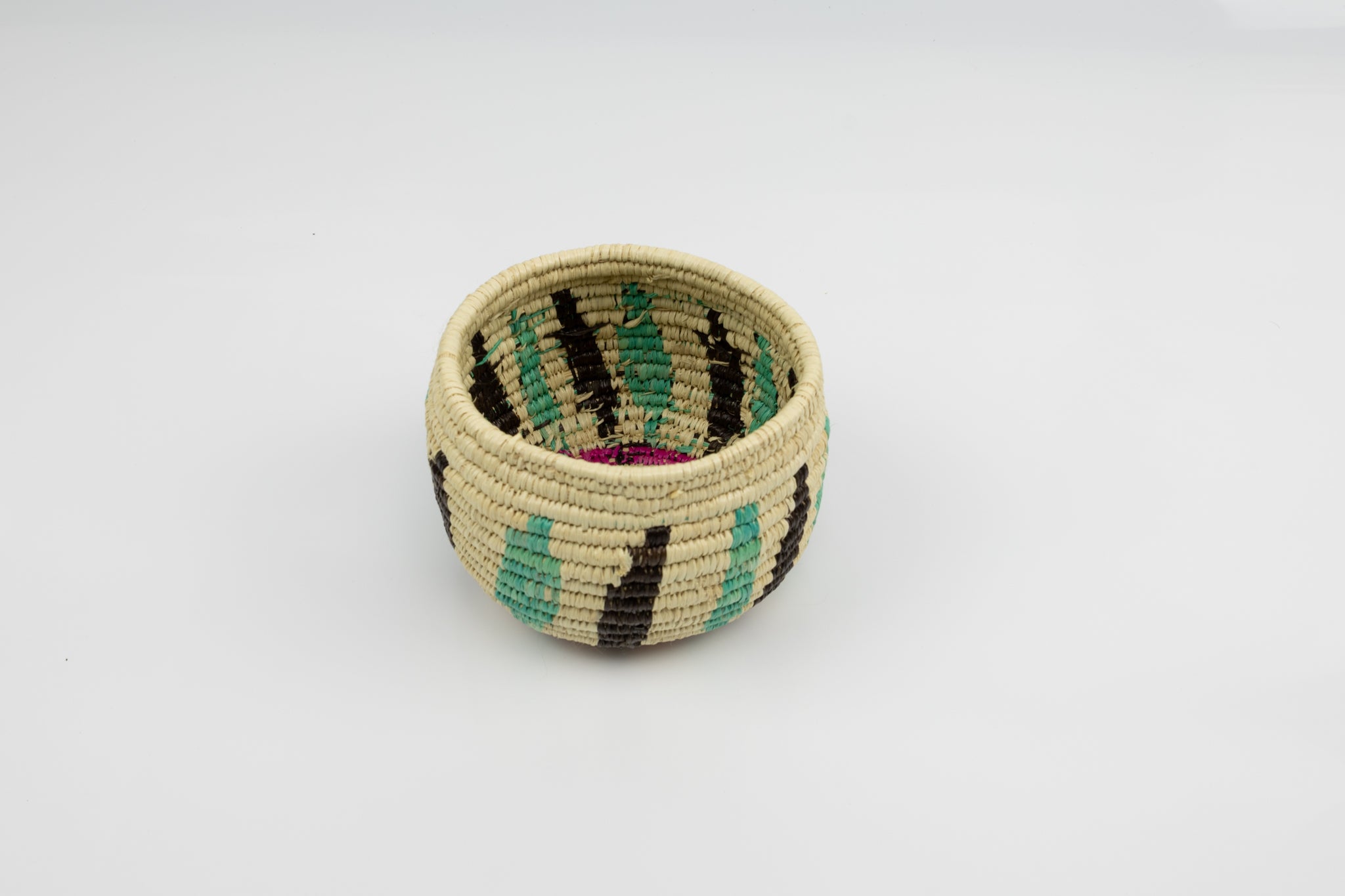 Vintage Handmade Woven Basket Fair Trade