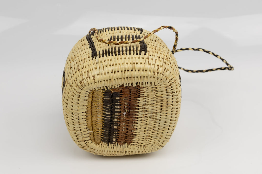 Hand Woven Vintage Hanging Basket Made By Indigenous Artisans