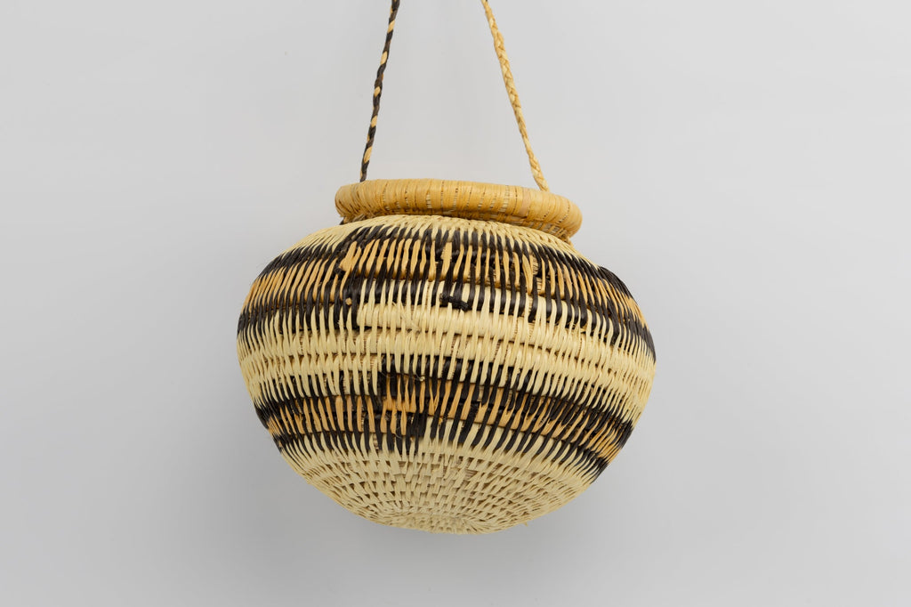 Hand Woven Vintage Hanging Basket Made By Indigenous Artisans