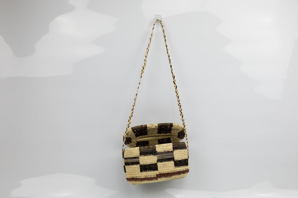 Hand Woven Vintage Hanging Basket Made By Indigenous Artisans