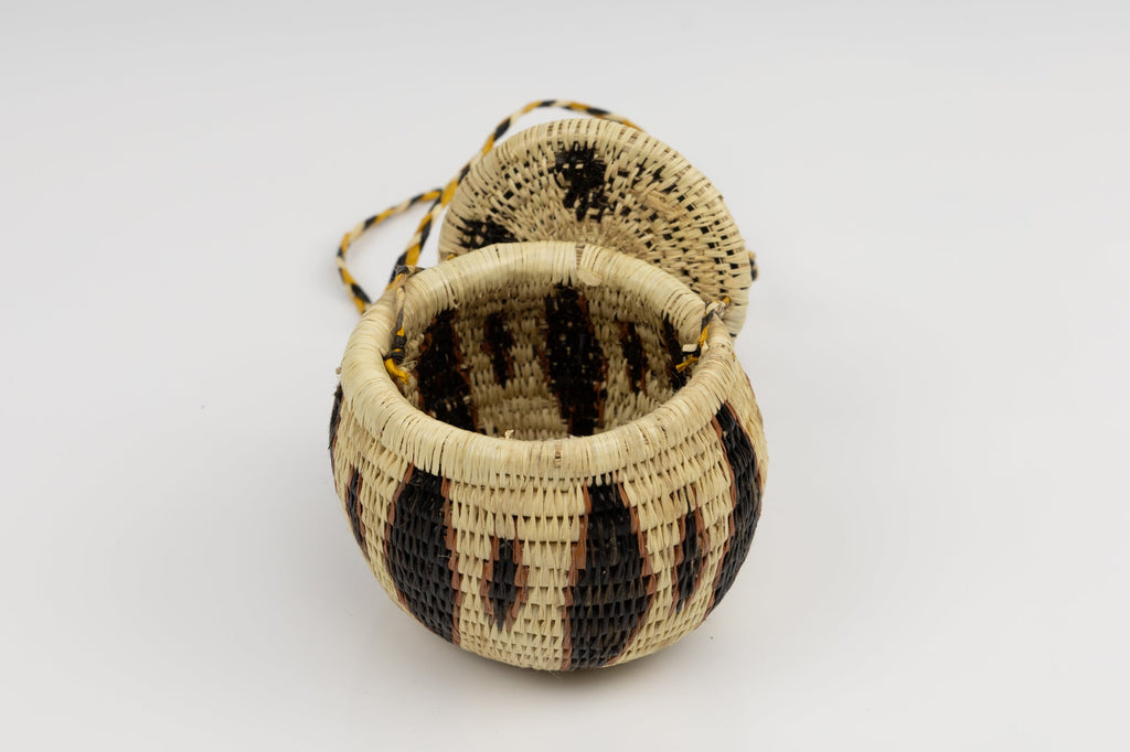 Hand Woven Vintage Hanging Basket Made By Indigenous Artisans