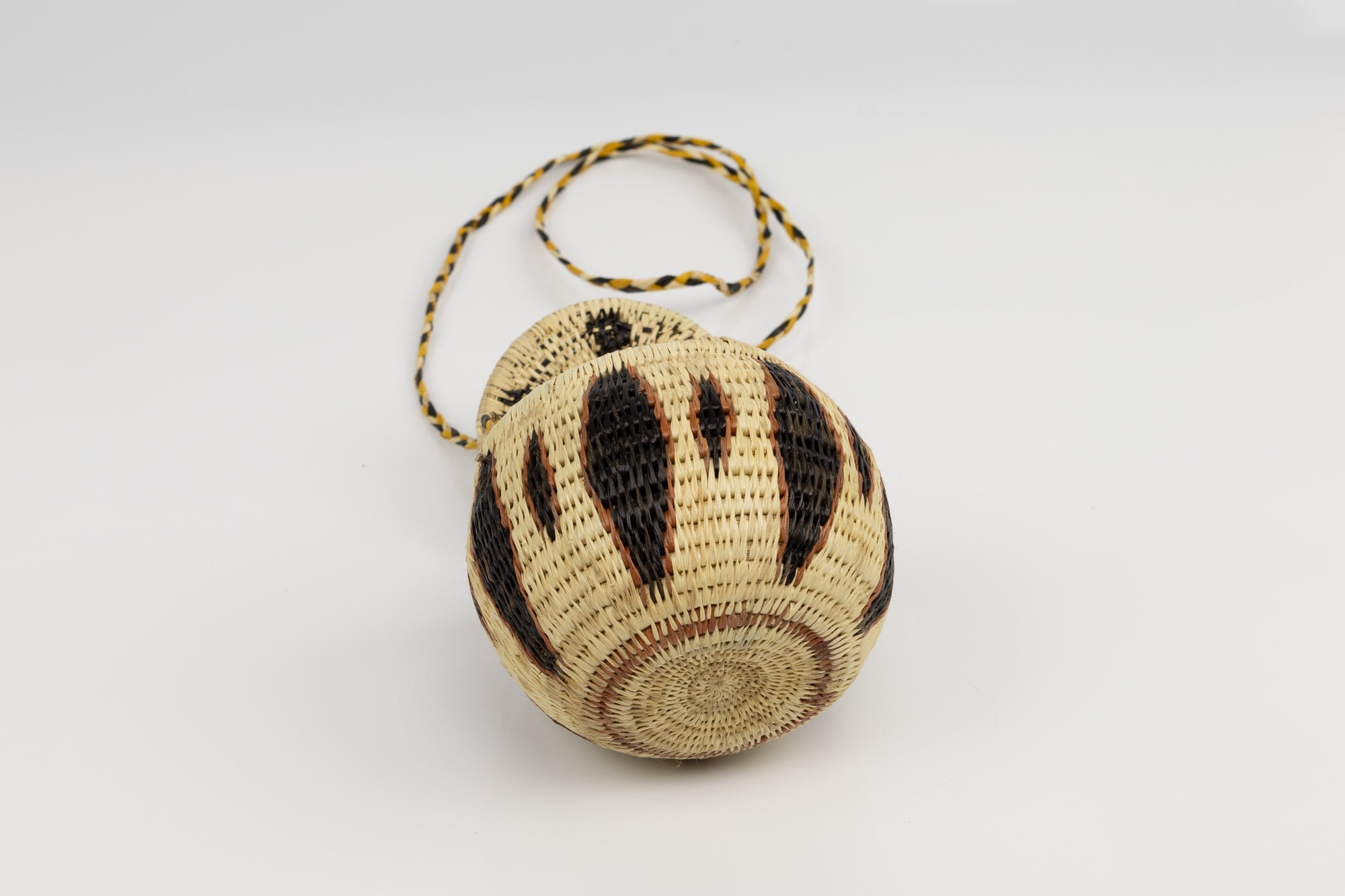 Hand Woven Vintage Hanging Basket Made By Indigenous Artisans