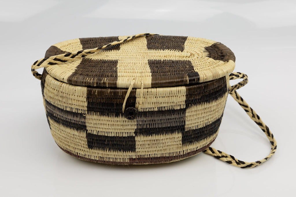 Hand Woven Vintage Hanging Basket Made By Indigenous Artisans