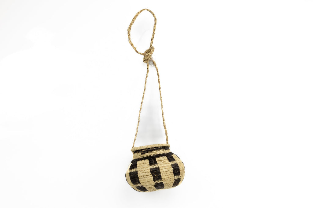 Hand Woven Vintage Hanging Basket Made By Indigenous Artisans