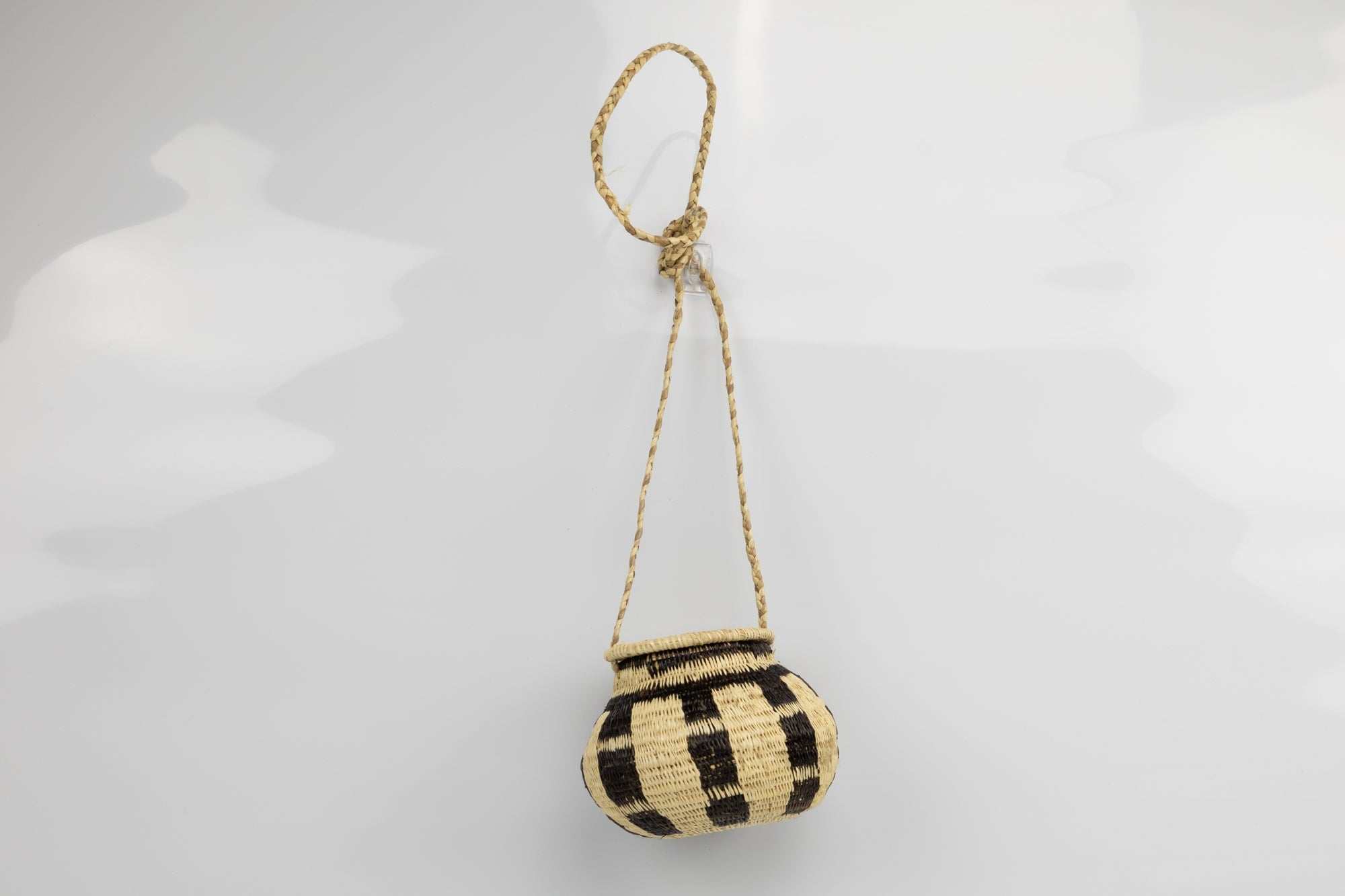 Hand Woven Vintage Hanging Basket Made By Indigenous Artisans