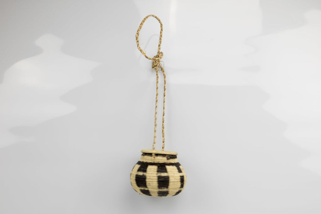 Hand Woven Vintage Hanging Basket Made By Indigenous Artisans