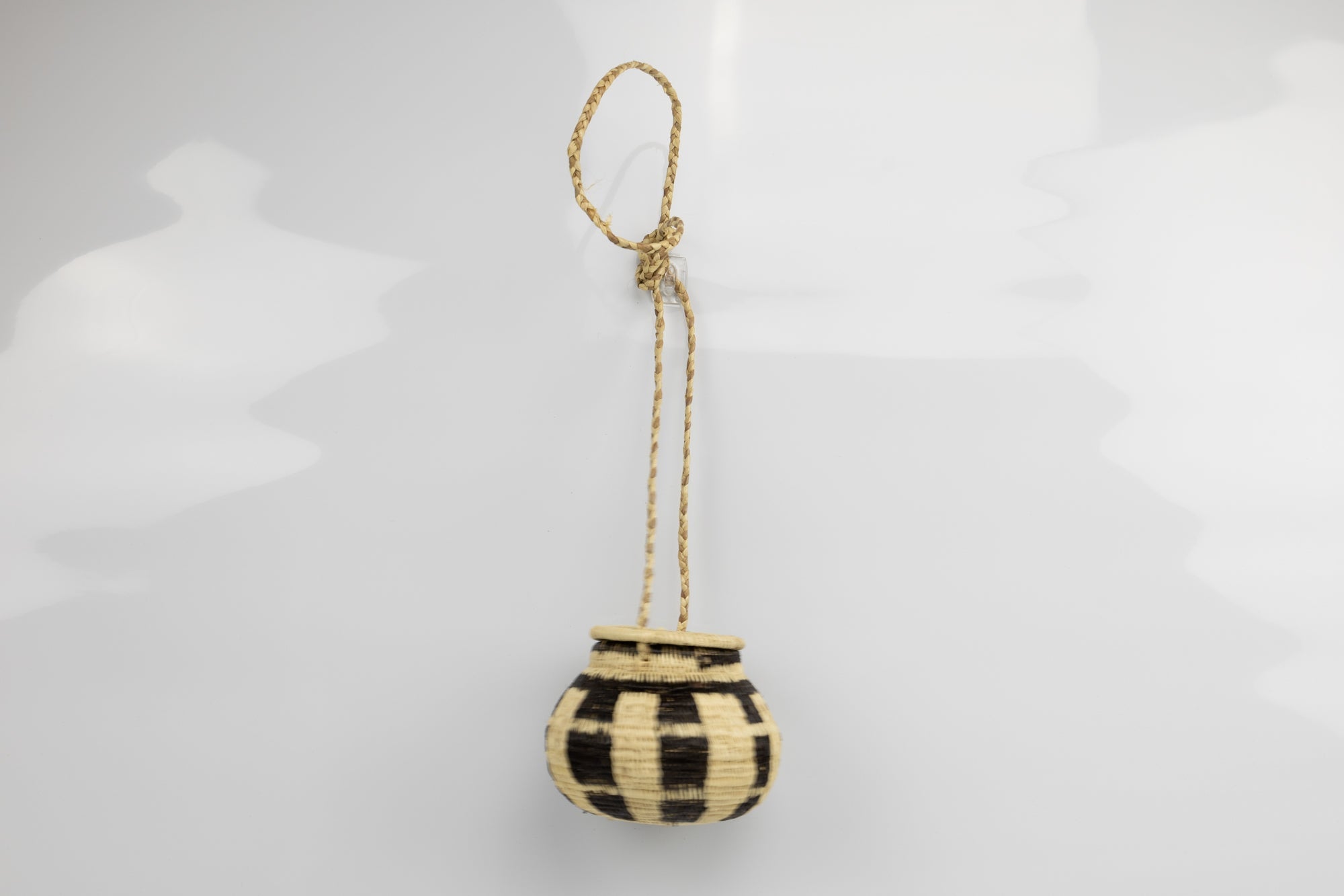 Hand Woven Vintage Hanging Basket Made By Indigenous Artisans