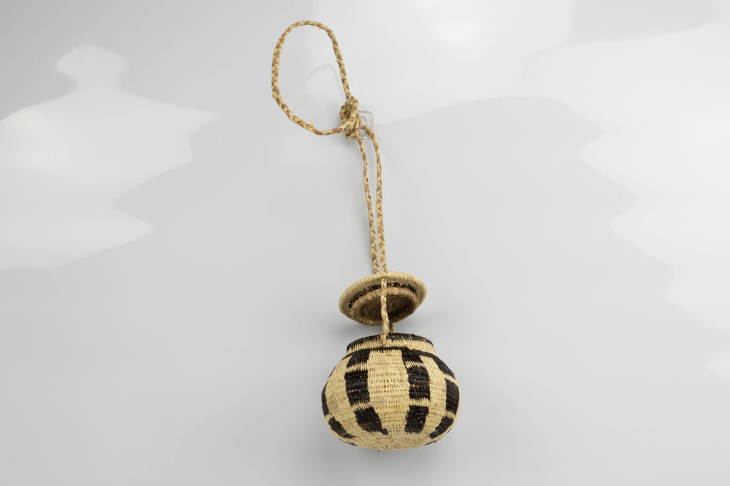 Hand Woven Vintage Hanging Basket Made By Indigenous Artisans