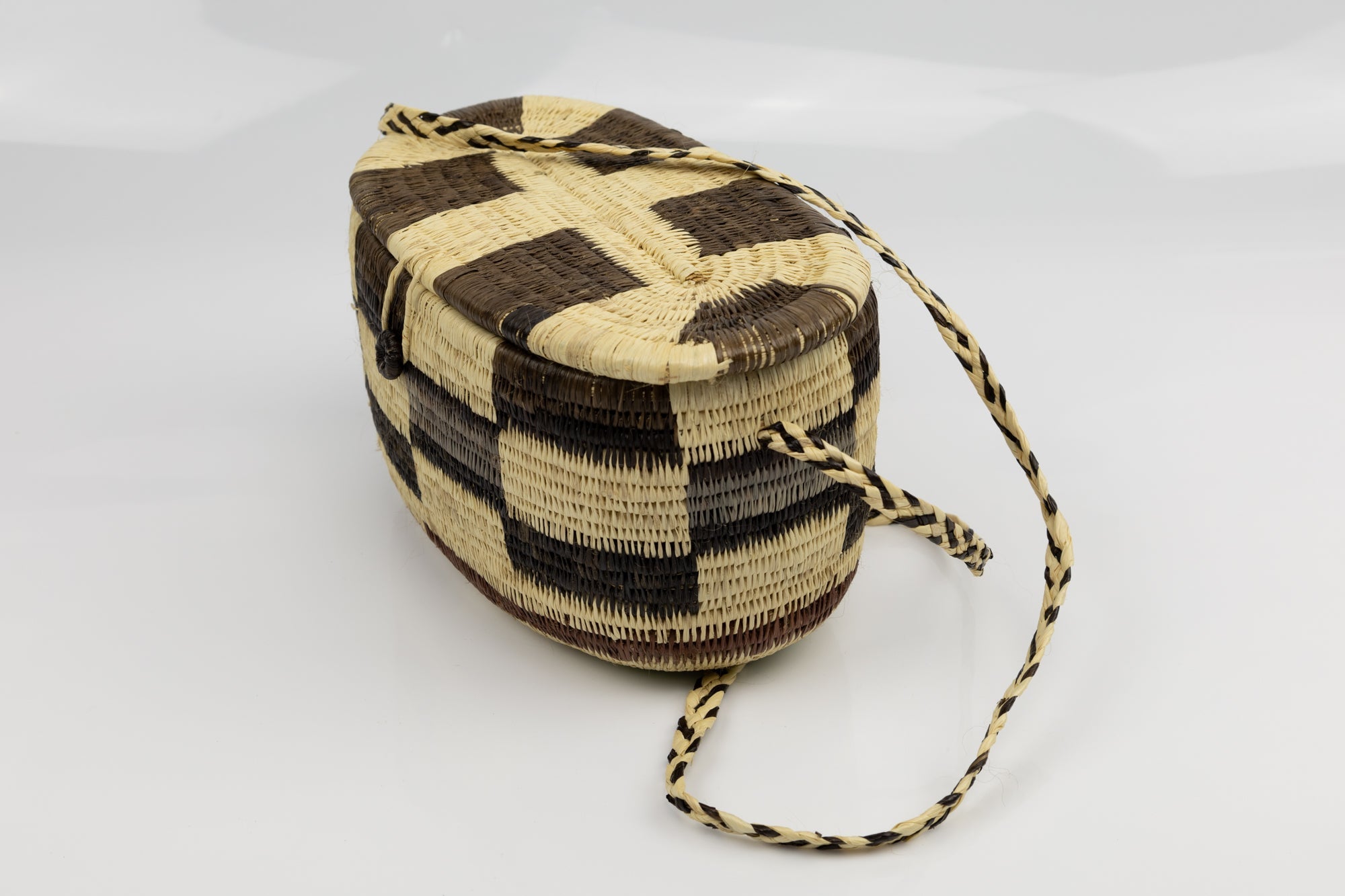 Hand Woven Vintage Hanging Basket Made By Indigenous Artisans