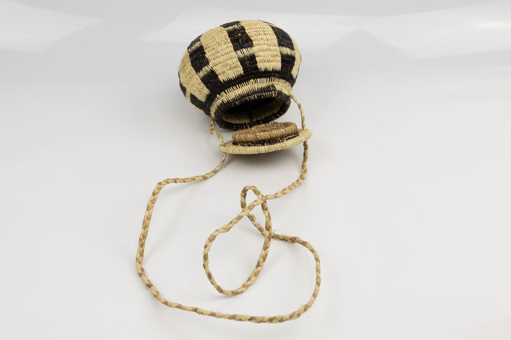 Hand Woven Vintage Hanging Basket Made By Indigenous Artisans