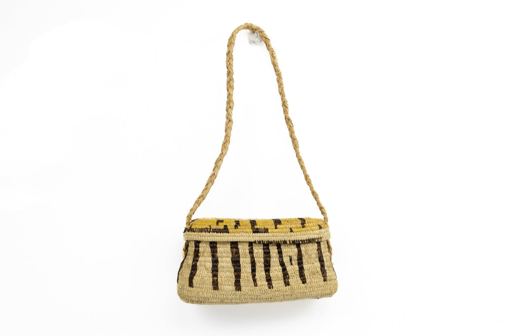 Hand Woven Vintage Hanging Basket Made By Indigenous Artisans