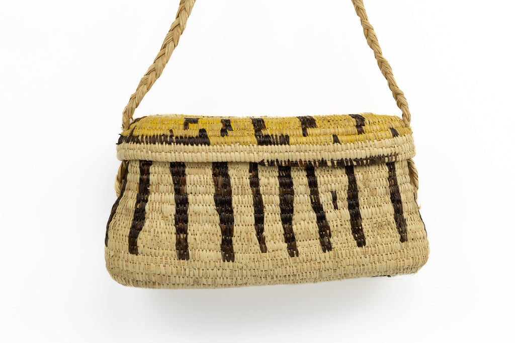 Hand Woven Vintage Hanging Basket Made By Indigenous Artisans