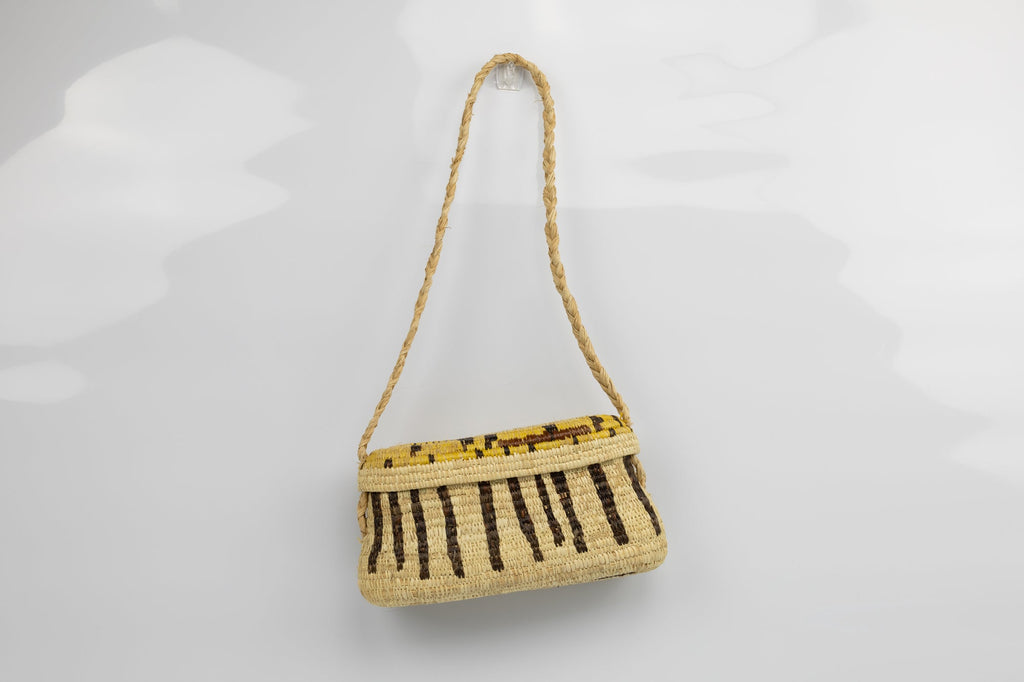 Hand Woven Vintage Hanging Basket Made By Indigenous Artisans
