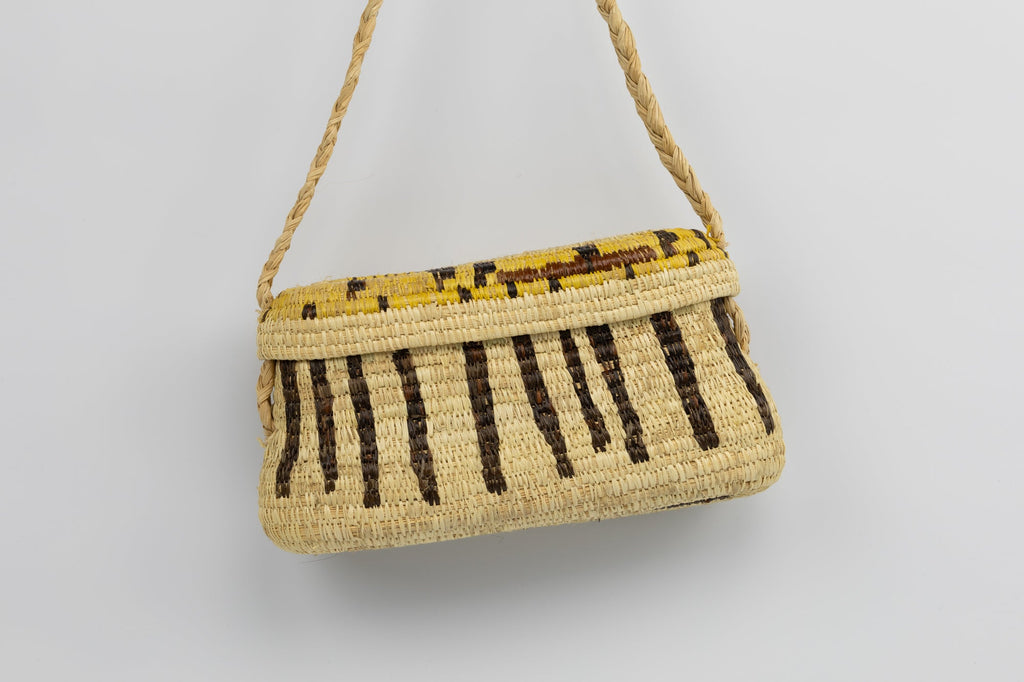 Hand Woven Vintage Hanging Basket Made By Indigenous Artisans