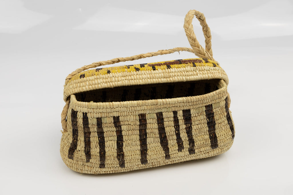 Hand Woven Vintage Hanging Basket Made By Indigenous Artisans