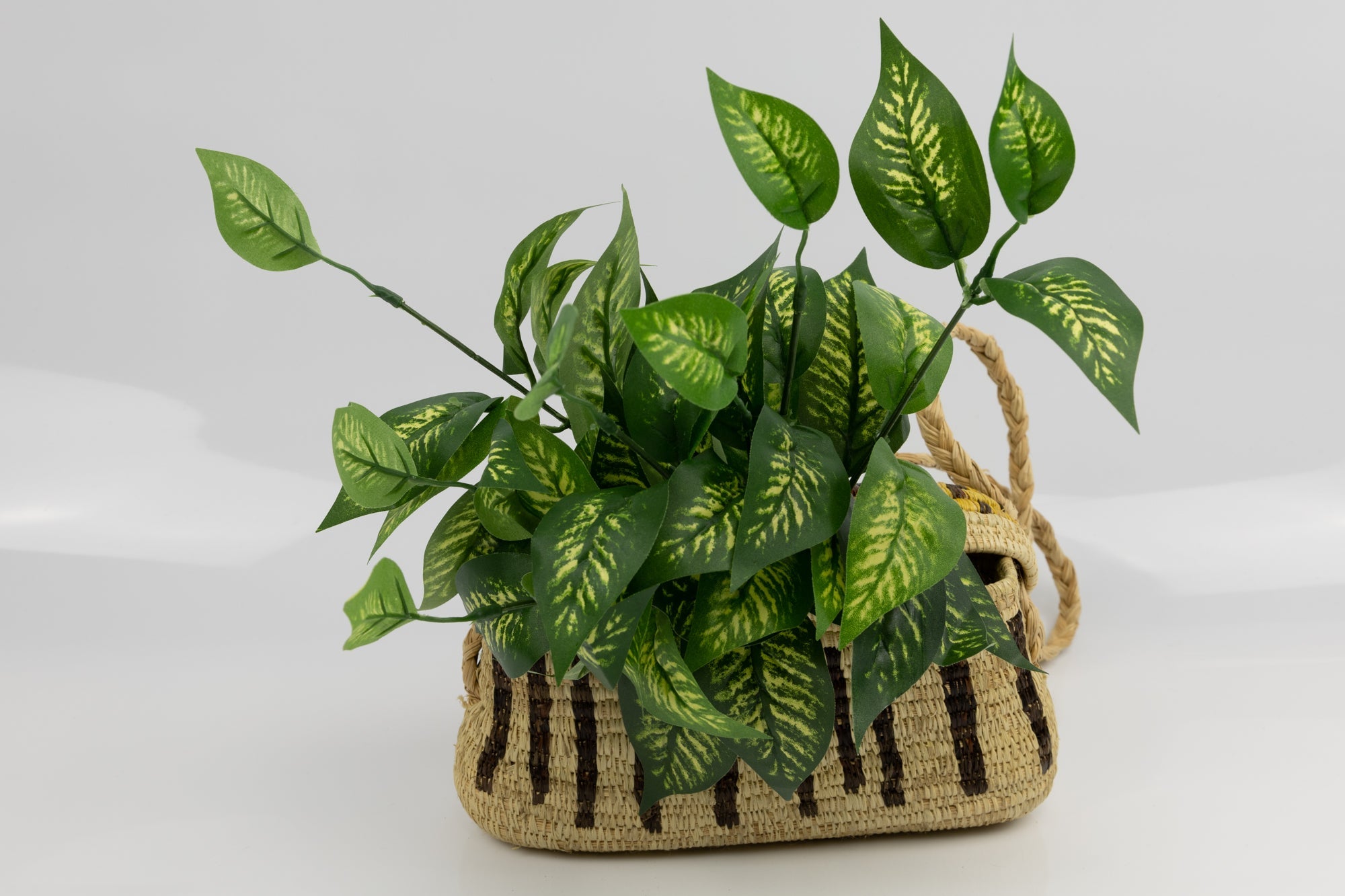 Hand Woven Vintage Hanging Basket Made By Indigenous Artisans