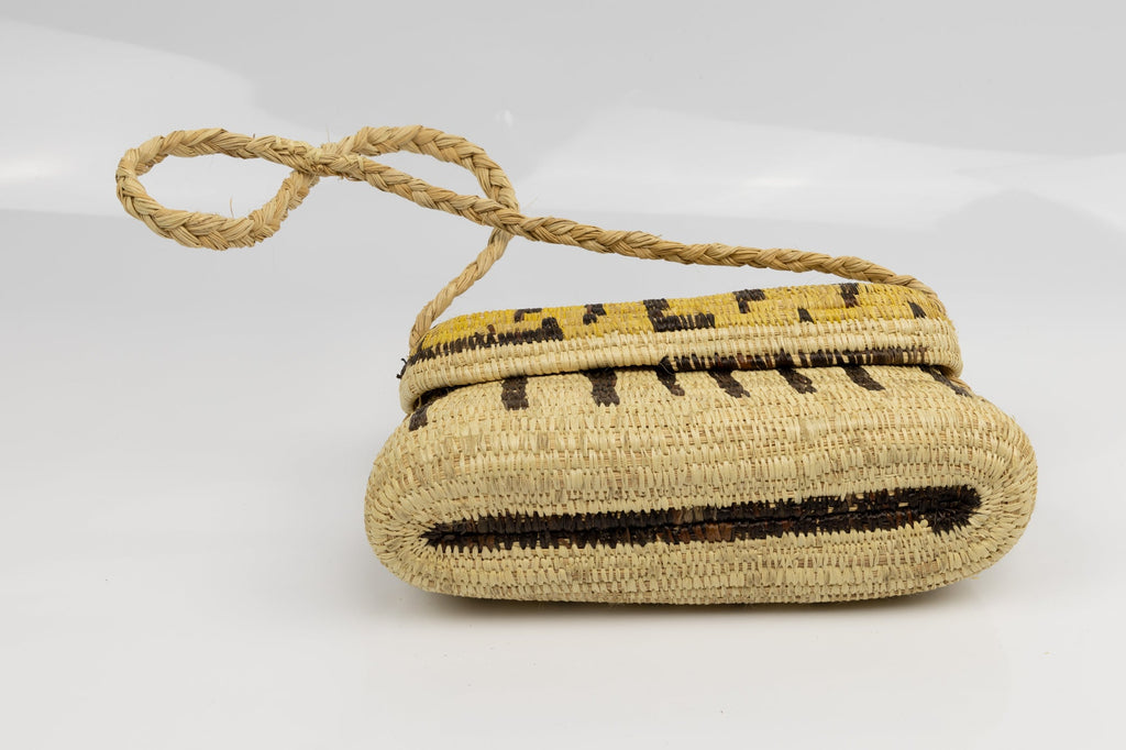 Hand Woven Vintage Hanging Basket Made By Indigenous Artisans