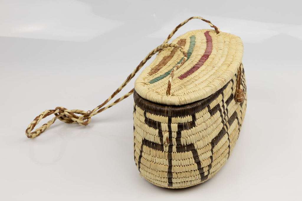 Hand Woven Vintage Hanging Basket Made By Indigenous Artisans