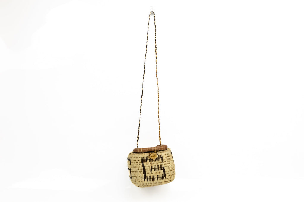 Hand Woven Vintage Hanging Basket Made By Indigenous Artisans