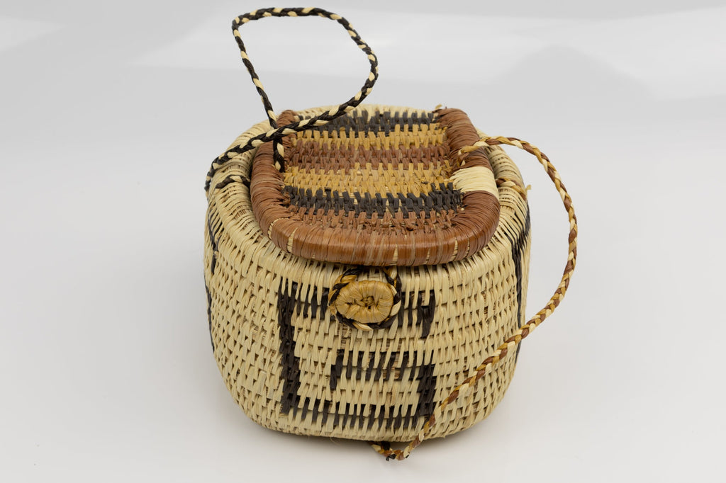 Hand Woven Vintage Hanging Basket Made By Indigenous Artisans