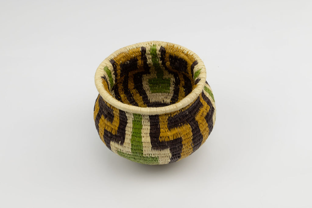Hand Woven Vintage Basket Made By Indigenous Artisans