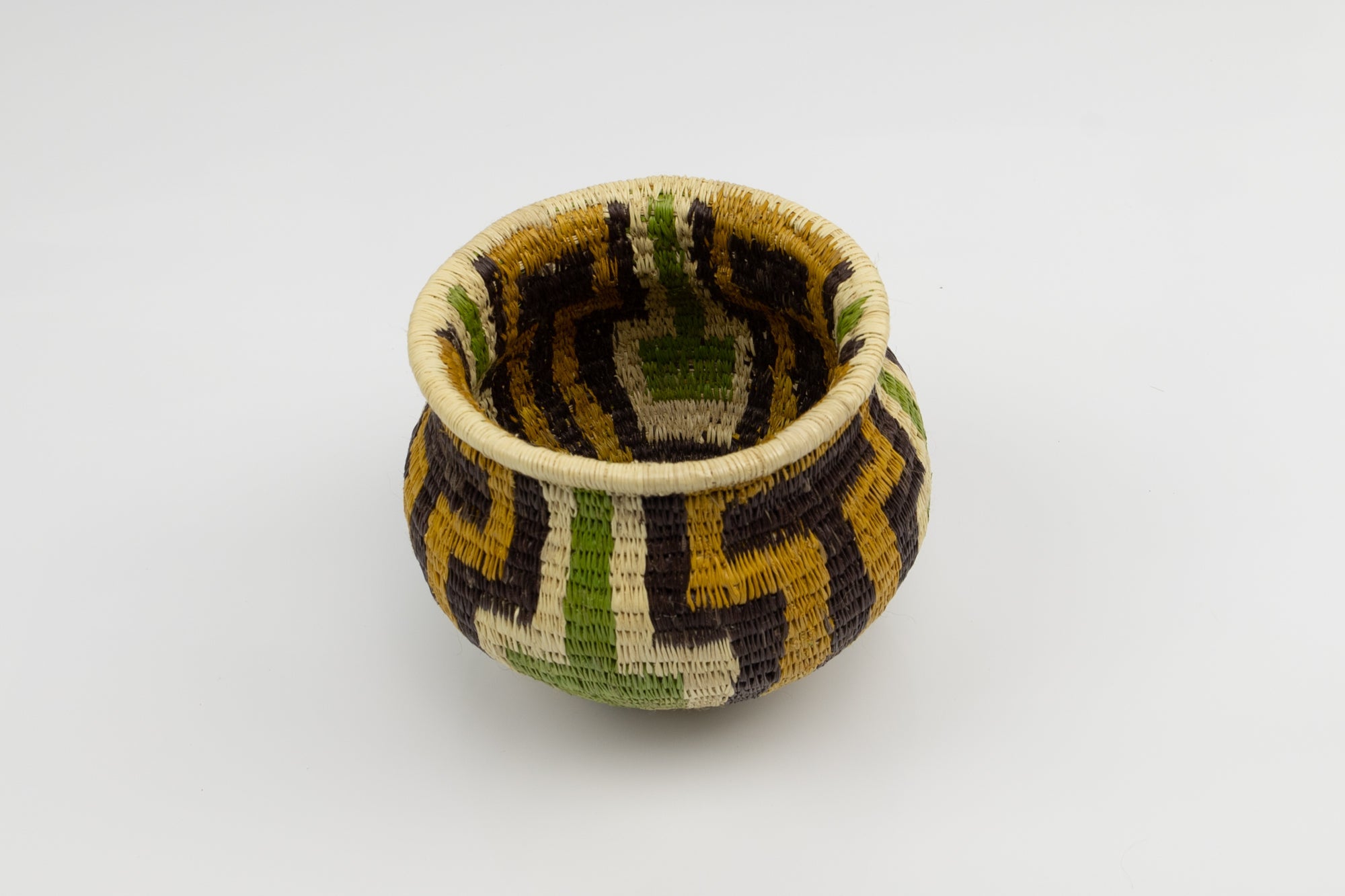 Hand Woven Vintage Basket Made By Indigenous Artisans