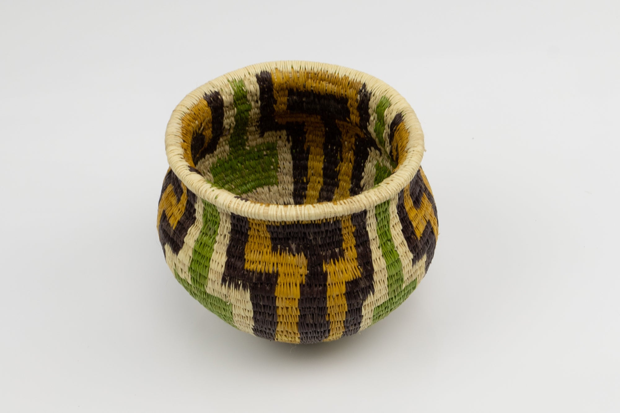 Hand Woven Vintage Basket Made By Indigenous Artisans