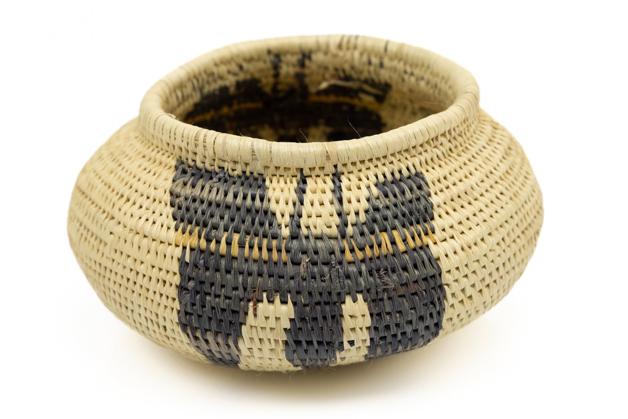 Hand Woven Vintage Butterfly Basket Made By Indigenous Artisans