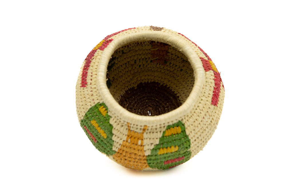 Hand Woven Vintage Basket Made By Indigenous Artisans
