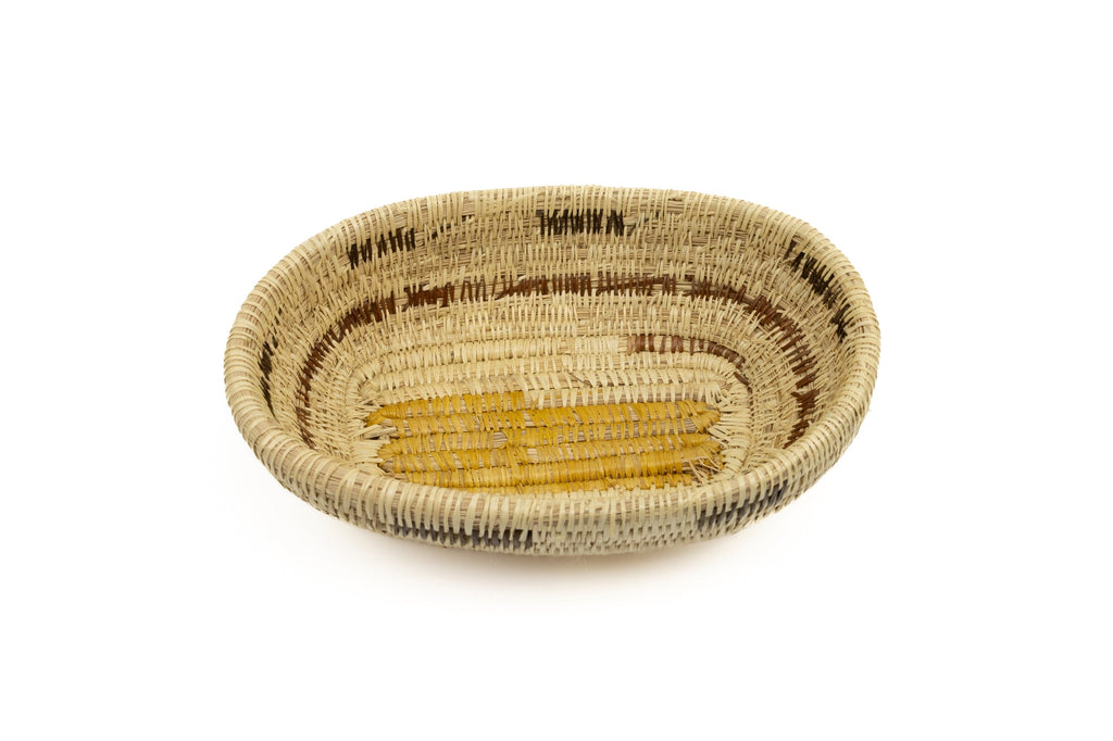 Vintage Handmade Basket Woven Bowl Fair Trade
