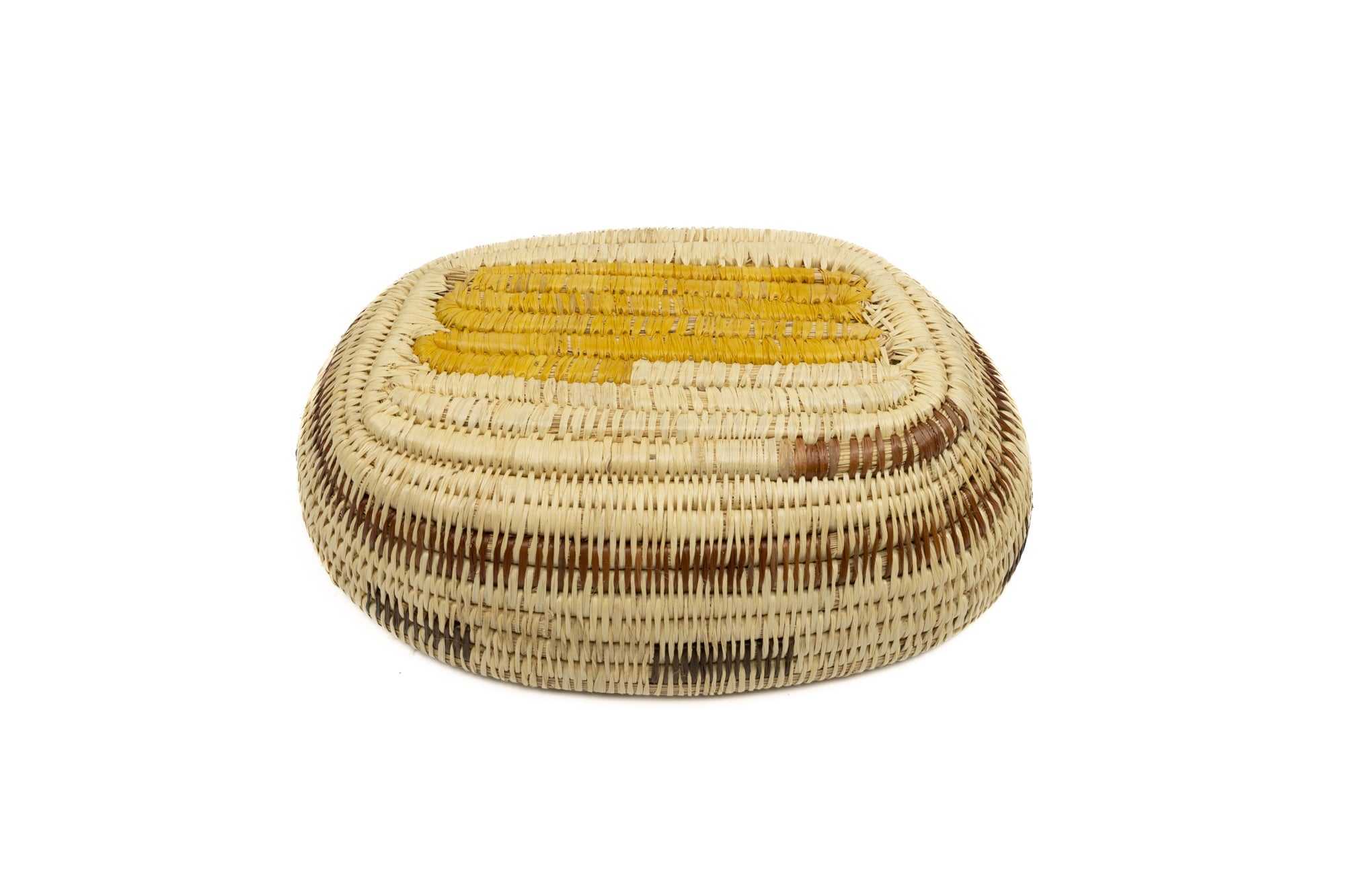 Vintage Handmade Basket Woven Bowl Fair Trade