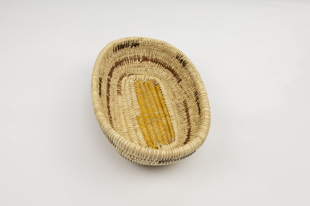 Vintage Handmade Basket Woven Bowl Fair Trade